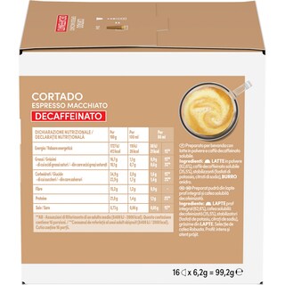 Nescafe | Dolce Gusto | Cafea decofeinizata Cortado Espresso Macchiato, 16 capsule