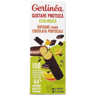 Gerlinea | Batoane de ciocolata cu portocale 2x31g