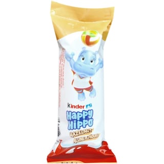 Kinder Happy Hippo | Napolitana cu umplutura de lapte si alune de padure Happy Hippo 20.7g