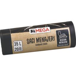 Saci menajeri, 35L, 20 bucati