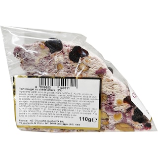 Quaranta | Felie de tort nougat cu migdale, alune si diverse fructe 110g