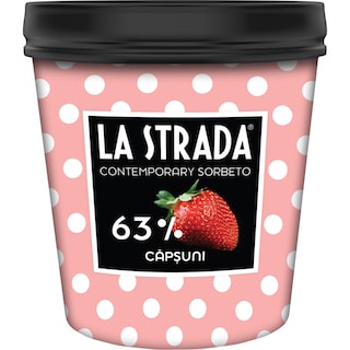 La Strada | Sorbet de capsuni 310g