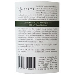 7ARTS | Vin alb Sauvignon Blanc Barrique 0.75L