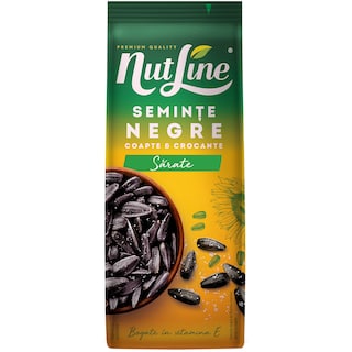 Nutline | Seminte negre de floarea-soarelui, sarate si coapte 200g