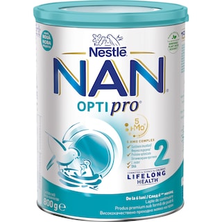 Nestle | Lapte de continuare Optipro 2, de la 6 luni 800g