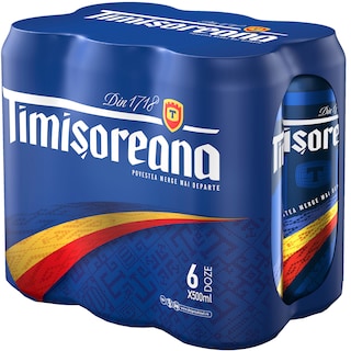 Timisoreana | Bere blonda 6x0.5L