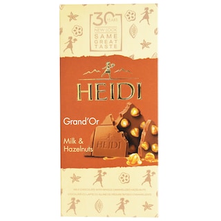 Heidi | Grand'Or | Ciocolata cu lapte si alune de padure caramelizate 100g