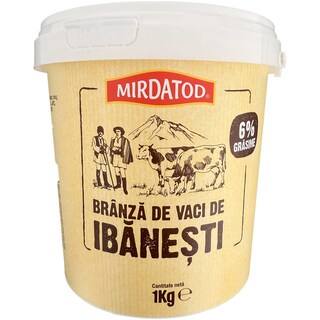Mirdatod | Branza de vaci de Ibanesti 6% grasime 1kg