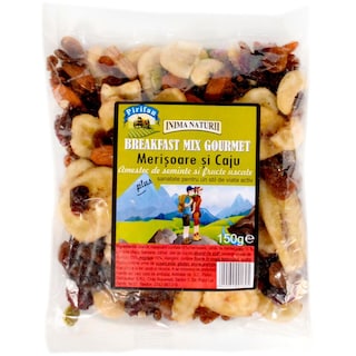 Pirifan | Breakfast Mix Gourmet cu merisoare si caju 150g