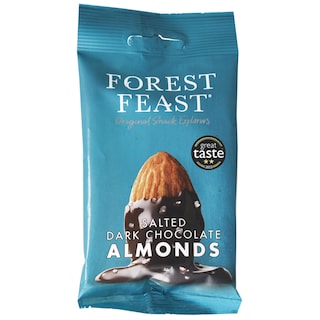 Forest Feast | Migdale sarate in ciocolata neagra 40g