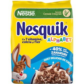 Nesquik | Cereale cu ciocolata, alfabet 400g