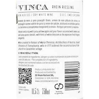 Vinca | Vin alb sec Theresia 0.75L