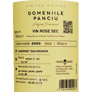 Domeniile Panciu | Vin rose Cabernet Sauvignon 0.75L