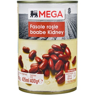 MEGA | Fasole rosie boabe Kidney 400g