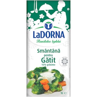 LaDORNA | Smantana UHT pentru gatit 15% grasime 1L