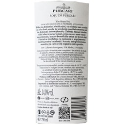 Purcari | Vin rosu sec Rosu de Purcari 0.75L