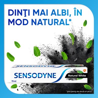 Sensodyne | Pasta de dinti Natural White cu carbune 75ml