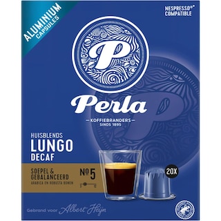 Perla | Cafea Lungo Decaf, 20 capsule