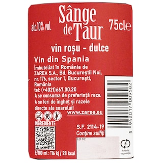 Sange de Taur | Vin rosu dulce 0.75L