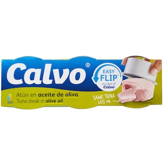 Calvo | Ton in ulei de masline 3x65g