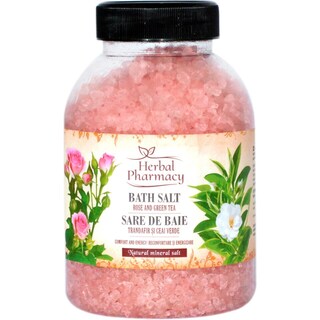 Herbal Pharmacy | Sare de baie cu extract de Trandafir & Ceai verde 1.2kg