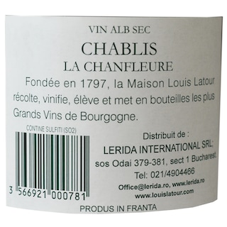 Louis Latour | Chanfleur | Vin alb Chardonnay 0.75L