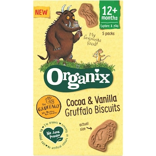 Organix | Biscuiti ecologici cu cacao si vanilie 5x20g
