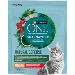 Purina One | Dual Nature | Hrana pentru pisici sterilizate, cu vita 750g