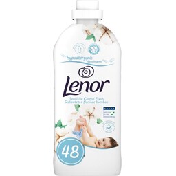 Lenor | Balsam de rufe Sensitive Cotton Fresh, 48 spalari 1.2L