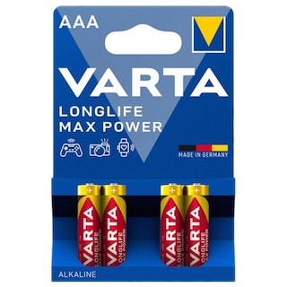 Varta | Baterii Max Power AAA, 4 bucati