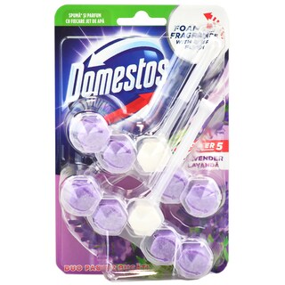 Domestos | Odorizant toaleta cu aroma lavanda 2x55g