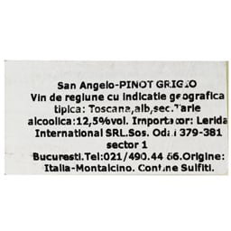 Banfi | Vin alb sec San Angelo Pinot Grigio 0.75L