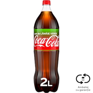 Coca-Cola | Bautura carbogazoasa cu gust de lamaie verde 2L