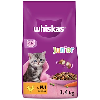 Whiskas | Hrana uscata pentru pui de pisica, cu pui 1.4kg