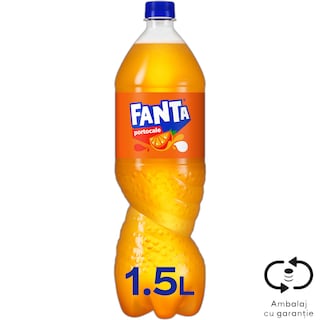 Fanta | Bautura racoritoare carbogazoasa cu suc de portocale 1.5L