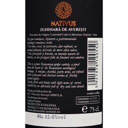 Nativus | Vin alb Zghihara de Averesti 0.75l