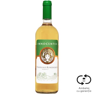Innocentia | Vin alb demidulce Tamaioasa Romaneasca 0.75L