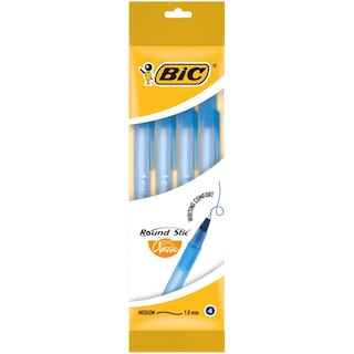 Bic | Pix albastru Round Stic Classic 4 bucati