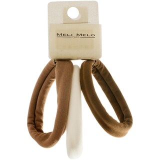 Meli Melo | Set elastice de par T161 maro 3 bucati