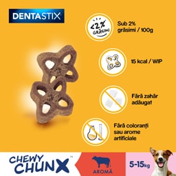 Pedigree | DentaStix | Hrana complementara pentru caini, 5-15kg, 68g