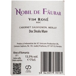 Nobil de Faurar | Vin roze sec 0.75L