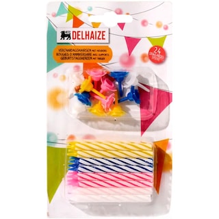 Delhaize | Lumanari aniversare, 24 bucati