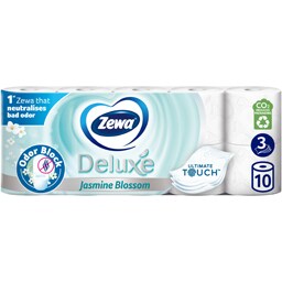 Zewa | Hartie igienica Deluxe Jasmine Blossom, 3 straturi, 10 role