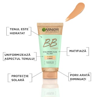 Garnier | Crema BB multifunctionala de zi nuanta deschisa 50ml