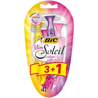 Bic | Miss Soleil | Aparat de ras Colour Collection, 3+1 buc.