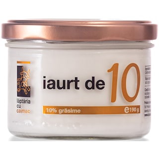 Laptaria cu caimac | Iaurt 10% grasime 190g