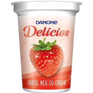 Danone Delicios | Iaurt cu capsuni 400g