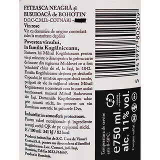 Domeniile Kogalniceanu | Vin rose  0.75L