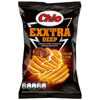 Chio | Exxtra Deep | Chipsuri cu gust de friptura la gratar 125g