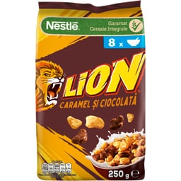 Lion | Cereale cu pasta de caramel si ciocolata 250g